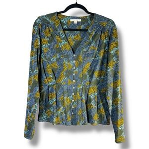 White Stuff Womens‎ Sz UK 10 US Small Long Sleeve Ashleigh Jersey Blouse Top